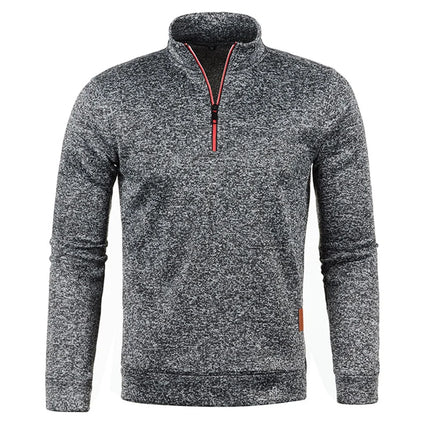 WHWRCN Men Half Zip Turtleneck Pullover Warm Sweatshirt by zapcart