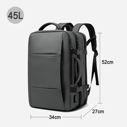 Bange Expandable Men's Waterproof 17.3in Laptop Backpack by zapcart