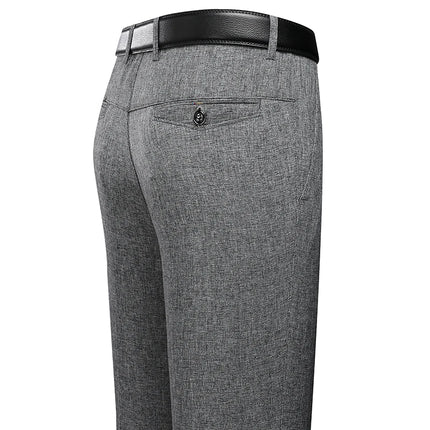 ENWEIGECN Mens Cotton Business Casual Pants Black Spring by zapcart