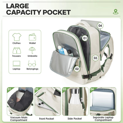 FLCCCN Unisex Vacuum Backpack With Pump Waterproof Travel by zapcart