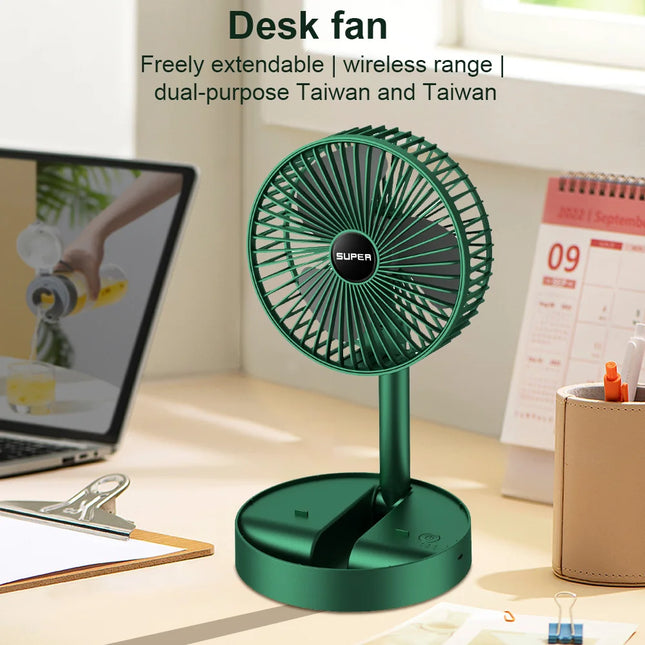LONENESSL Foldable Desk Fan Silent Breeze For Home Office by zapcart