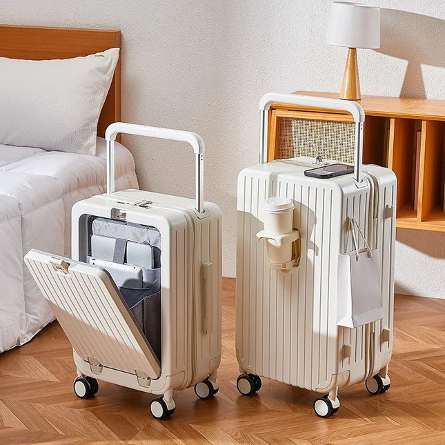 Vnelstyle Unisex PC Luggage Spinner Case 20 22 24 26 Inch by zapcart