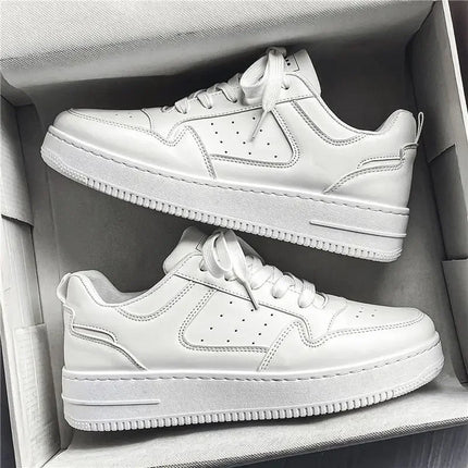 Choice Aerating Plate Shoes Men Platform White Sneakers by zapcart