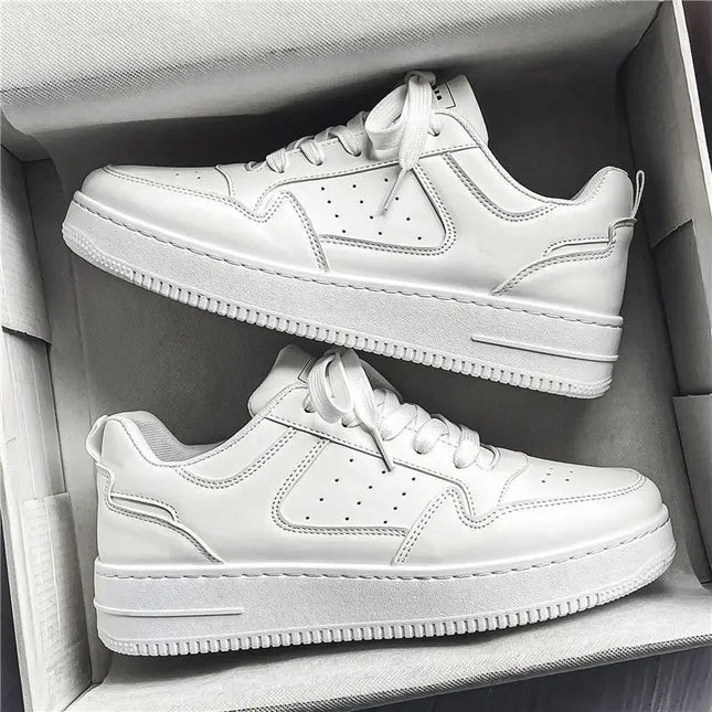 Choice Aerating Plate Shoes Men Platform White Sneakers by zapcart