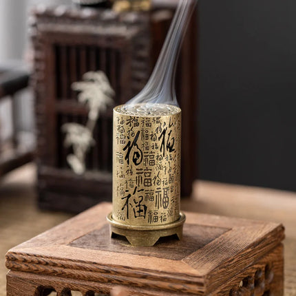 LWLYBH Vertical Alloy Incense Burner Lasting Fragrance Home by zapcart