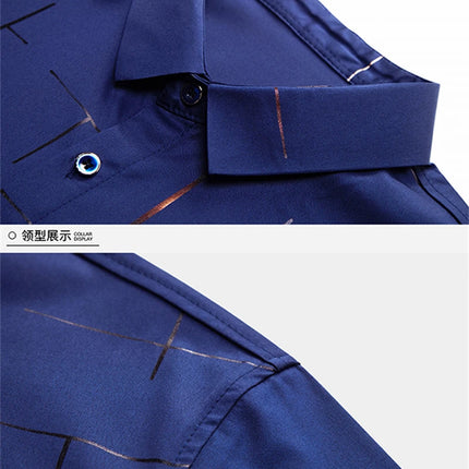 Men's Business Casual Shirt No Iron Wrinkle Resistant by zapcart
