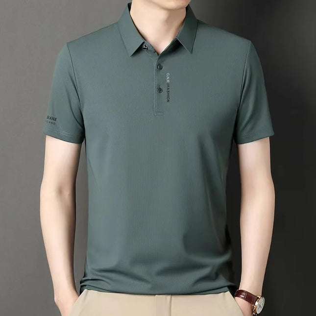 CN Guangdong Mens Polo Shirt Short Sleeve Breathable by zapcart