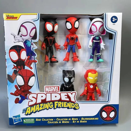 Hasbro Marvel Spiderman Web Squad Five Figure Gift for Kids by zapcart