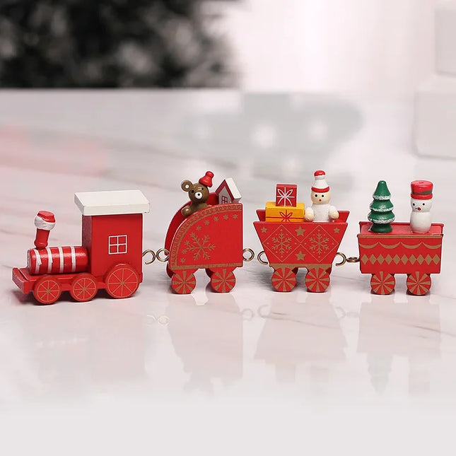 Gooparty Wooden Christmas Train Ornaments For Kids Decor by zapcart