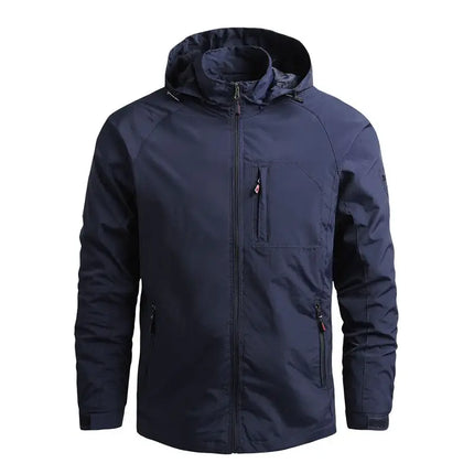 FujianChoice Mens Waterproof Jacket Plus Size Windbreaker by zapcart