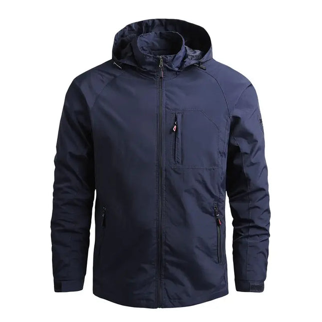 FujianChoice Mens Waterproof Jacket Plus Size Windbreaker by zapcart