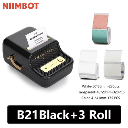 Niimbot B21 Mini Portable Thermal Label Printer For Home by zapcart
