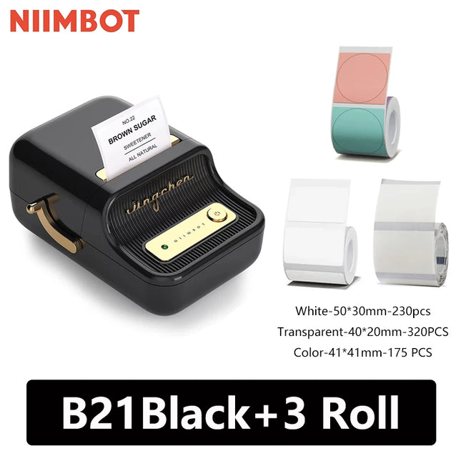 Niimbot B21 Mini Portable Thermal Label Printer For Home by zapcart