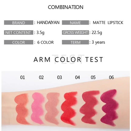 Nude Matte Lipstick Waterproof Long Lasting For Women by zapcart