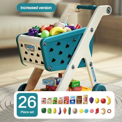 Kids Shopping Cart Toy Realistic Pretend Play With Music by zapcart