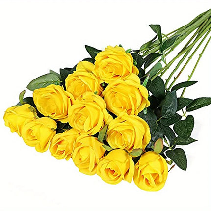 ZhejiangChoice Realistic Artificial Rose Bouquet for Weddings by zapcart