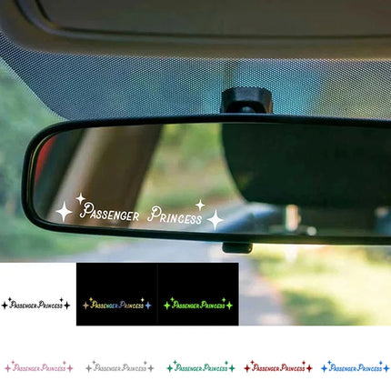 JINHF Princess Mirror Car Decal Cute Interior Decor For Cars by zapcart