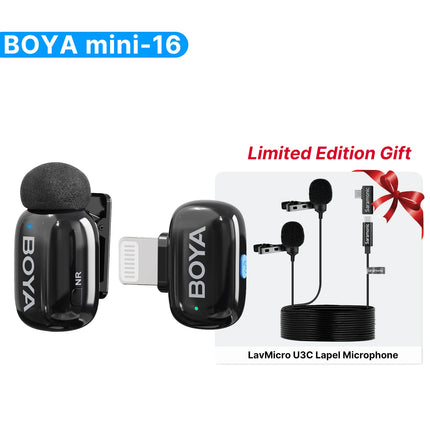 Boya Mini Wireless Lavalier Microphone For iPhone Android by zapcart