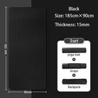 NBR Waterproof Dense Rebound Yoga Mat Non Slip For Home Gym by zapcart