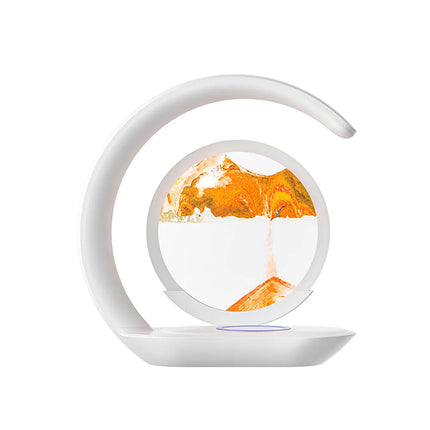 Icsatma Quicksand Table Lamp Wireless Charging Office 3D