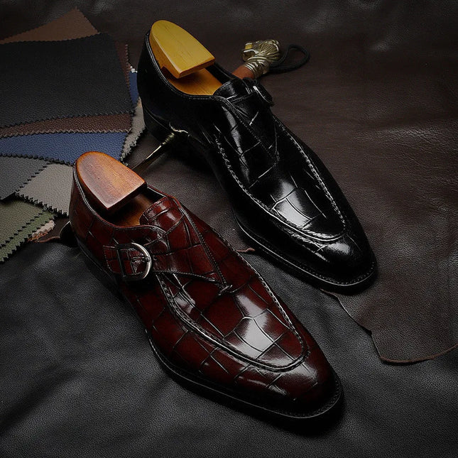 YBQJOO Men's Leather Dress Shoes Classic Business Loafers by zapcart