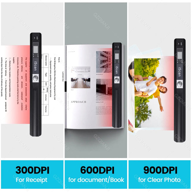 KMZONE Portable A4 Document Scanner 900DPI For Office by zapcart