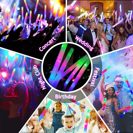 XinWen LC Rgb Led Glow Foam Sticks Bulk Party Supplies by zapcart