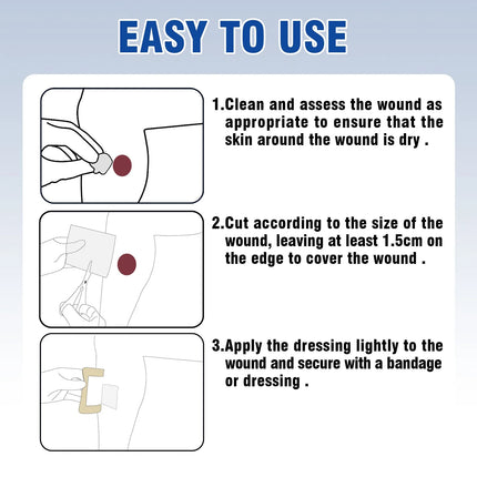 Choice Calcium Alginate Wound Dressing 10 Pack For Wounds by zapcart