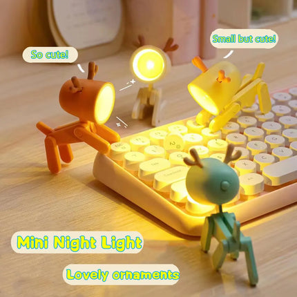 IEEYEEY LED Night Light Cute Pet Lights Foldable Dorm Lamp by zapcart