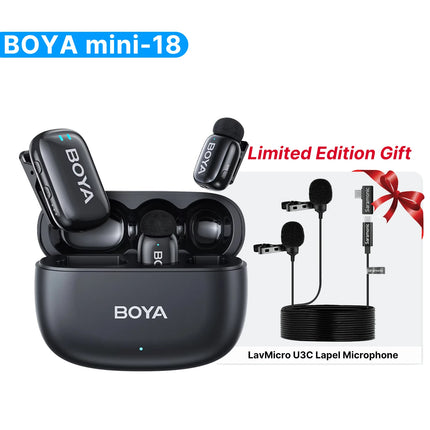 Boya Mini Wireless Lavalier Microphone For iPhone Android by zapcart