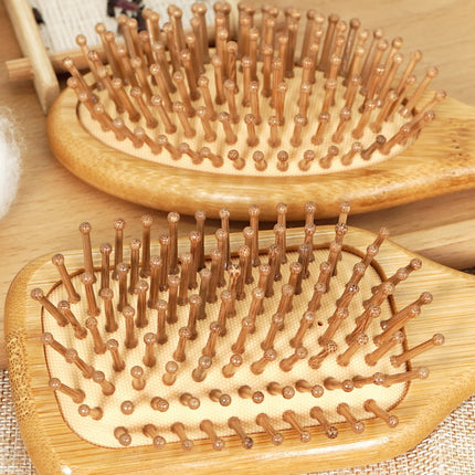Personalised Bamboo Hairbrush AirCushion Detangling Unisex by zapcart