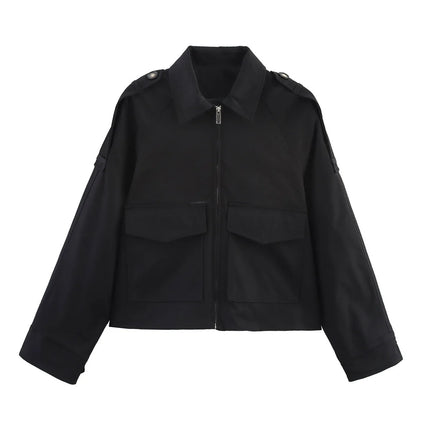 PB ZA2025 Womens Summer Windbreaker Jacket With Pockets by zapcart