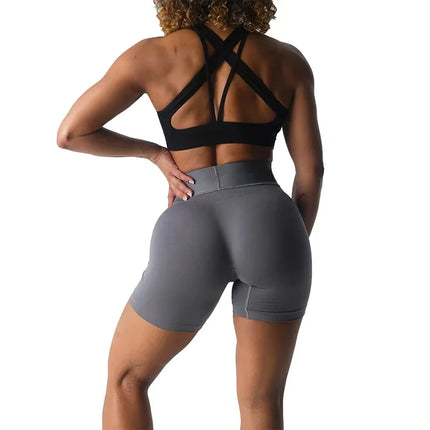 TKITKCN Sport Seamless Shorts For Women Breathable Hip Lift by zapcart