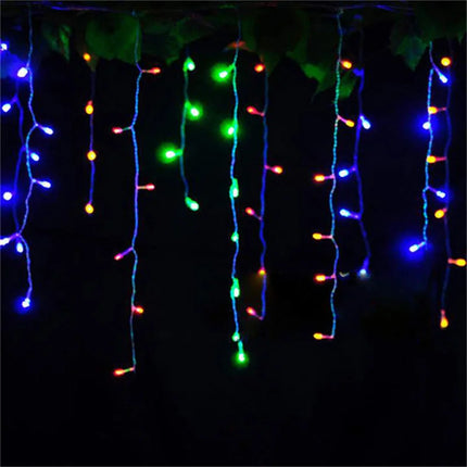LSDM Outdoor Christmas Curtain LED Lights 5m 0.4-0.6m Home by zapcart