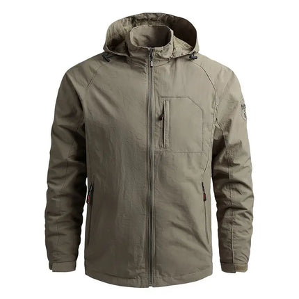 FujianChoice Mens Waterproof Jacket Plus Size Windbreaker by zapcart