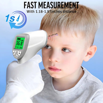Medical Digital Forehead Thermometer Electronic Non-contact Body Temperature Meter Fever For Adult Child Forehead Gun by zapcart