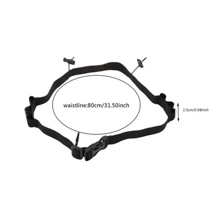 KEFIRDAYCN Race Number Belt With 6 Gel Loops Unisex Secure by zapcart