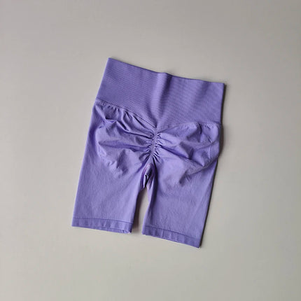 Women Yoga Shorts High Waist Tummy Control Quick Dry by zapcart