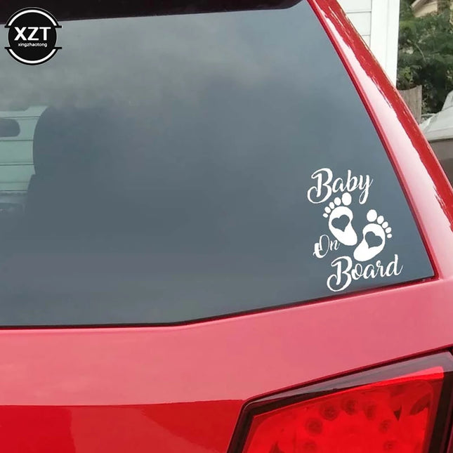 Baby On Board Car Sticker WYMECT For Families Visible by zapcart