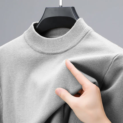 Mens Mock Neck Knit Sweater Half Turtleneck Warm Animal Game by zapcart