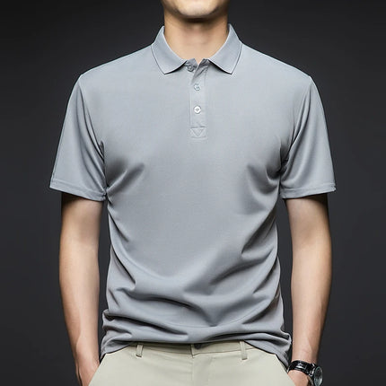 Mens Polo Shirt Short Sleeve Breathable Comfort CN Zhejiang by zapcart
