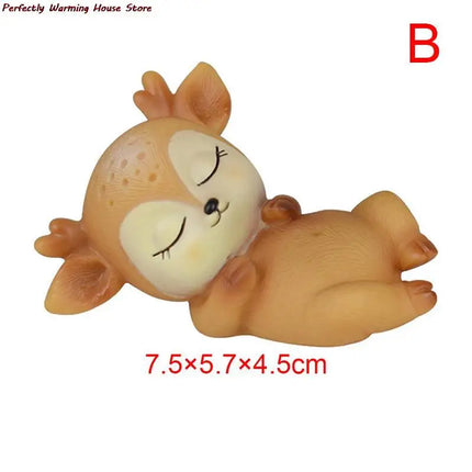 Choice Christmas Reindeer Miniature Plush For Fairy Gardens by zapcart