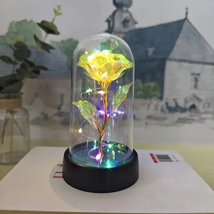 Artificial Rose LED Light Gift For Girlfriend Valentines Day by zapcart