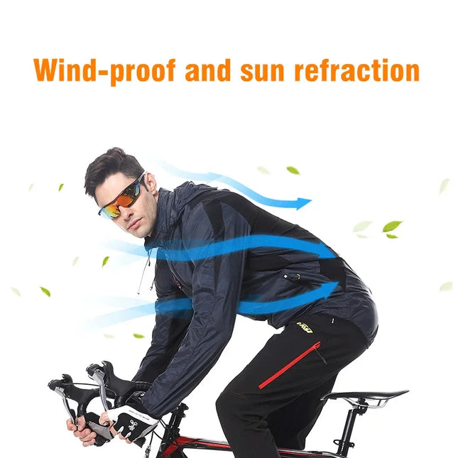 CN Zhejiang Reflective Waterproof Cycling Jacket Men Women by zapcart