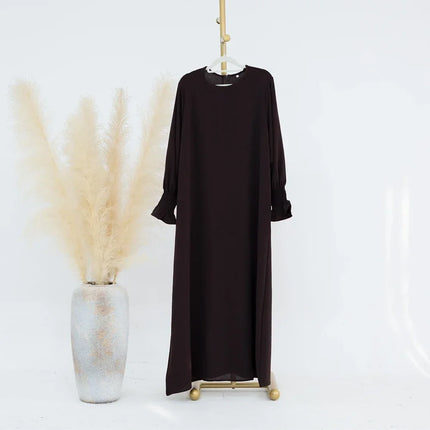 Abaya Dress For Muslim Women Elegant Long Sleeve Ramadan by zapcart