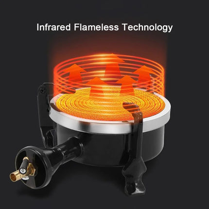 2.9KW Infrared Gas Stove Portable Camping Burner Windproof by zapcart