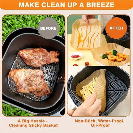 Non Stick Air Fryer Paper Liner For Baking For Home Bakers by zapcart