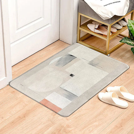 CN Fujian Morandi Abstract Door Mat Non Slip Absorbent Home by zapcart