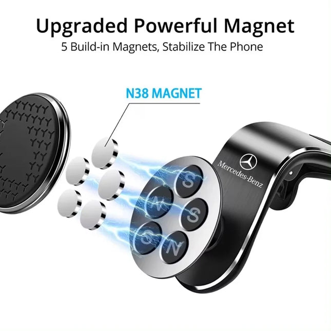 Magnetic Car Phone Holder For Mercedes-Benz Vent Clip Mount by zapcart