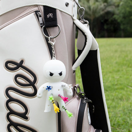 Cute Ninja Golf Tees Holder Keychain For Golfers Portable by zapcart